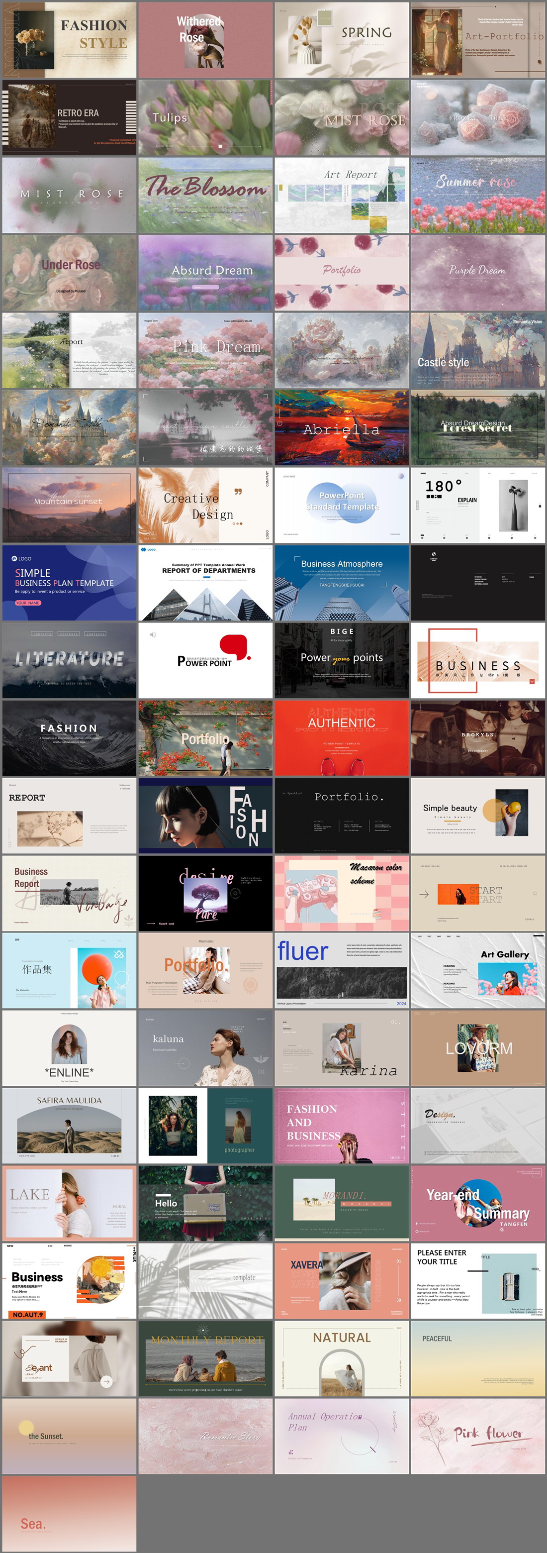 77套高端英文PPT模板免费打包下载