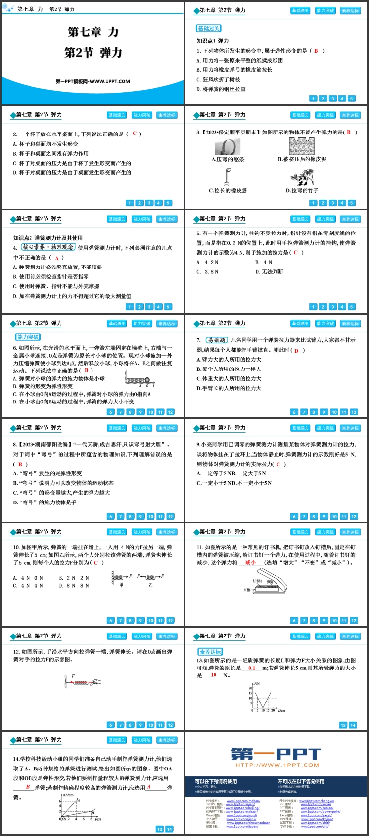 《弹力》力PPT优秀教学课件