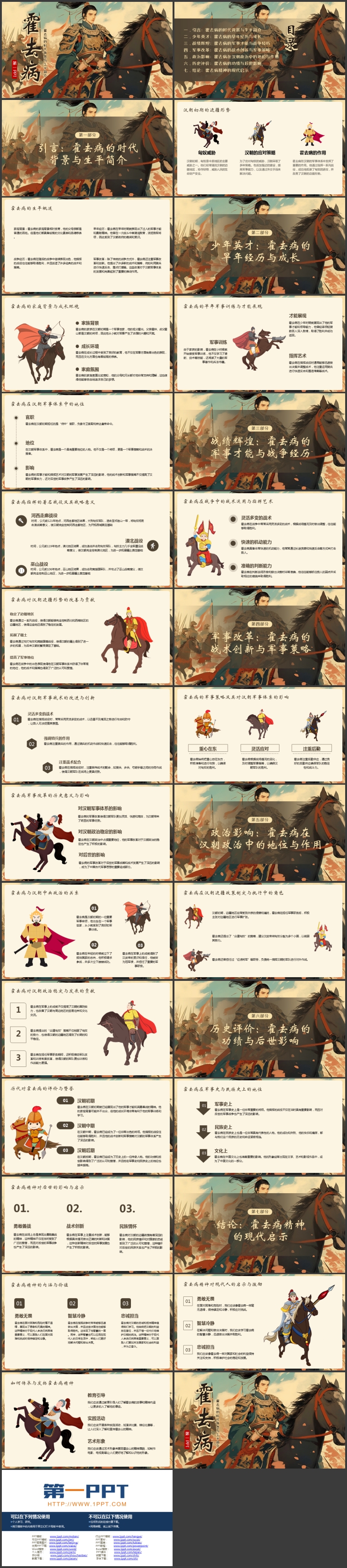 霍去病的时代背景与生平简介PPT下载