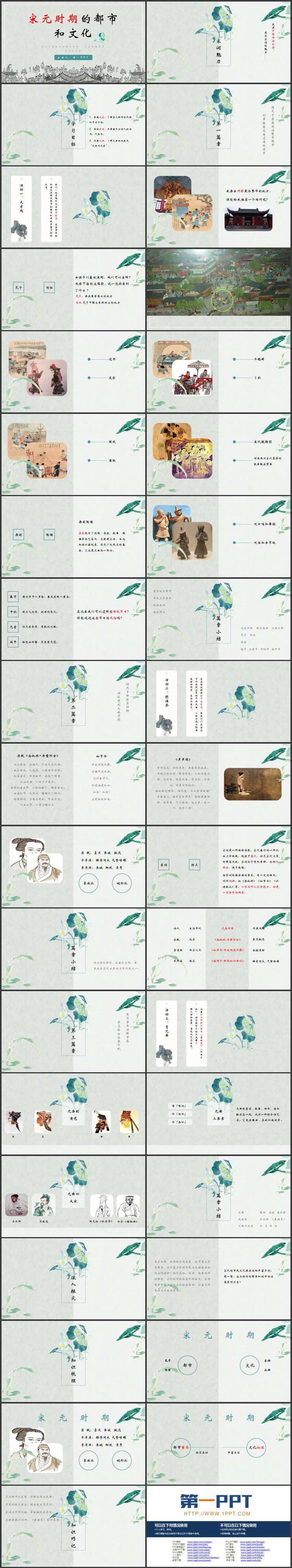 《宋元时期的都市和文化》PPT教学课件下载