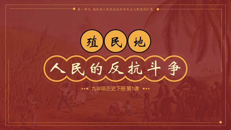 《殖民地人民的反抗斗争》PPT精品教学课件下载