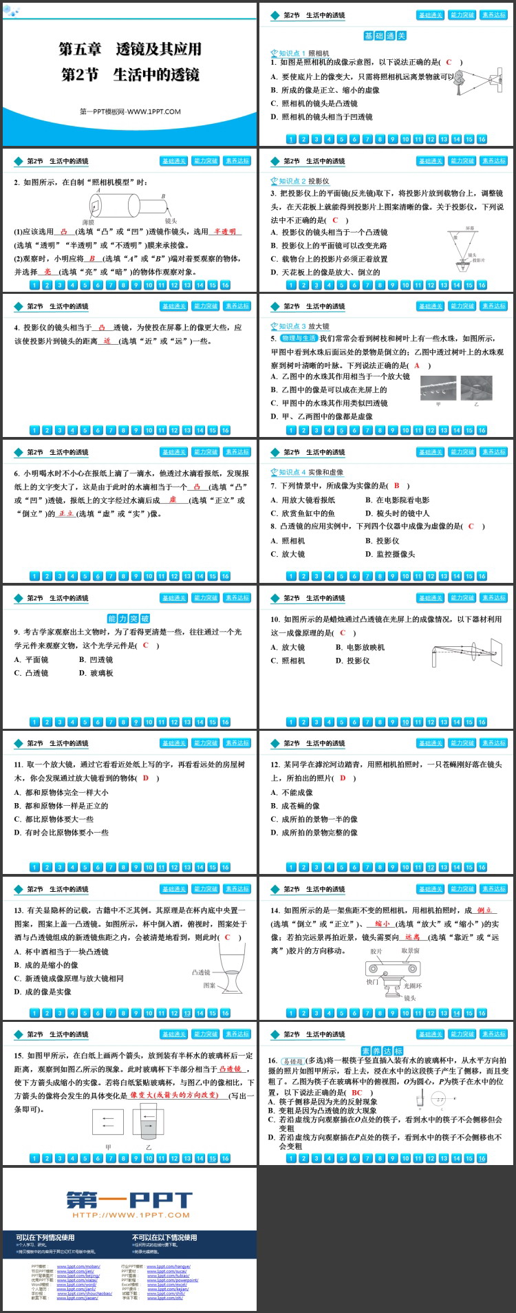 《生活中的透镜》透镜及其应用PPT优质免费课件