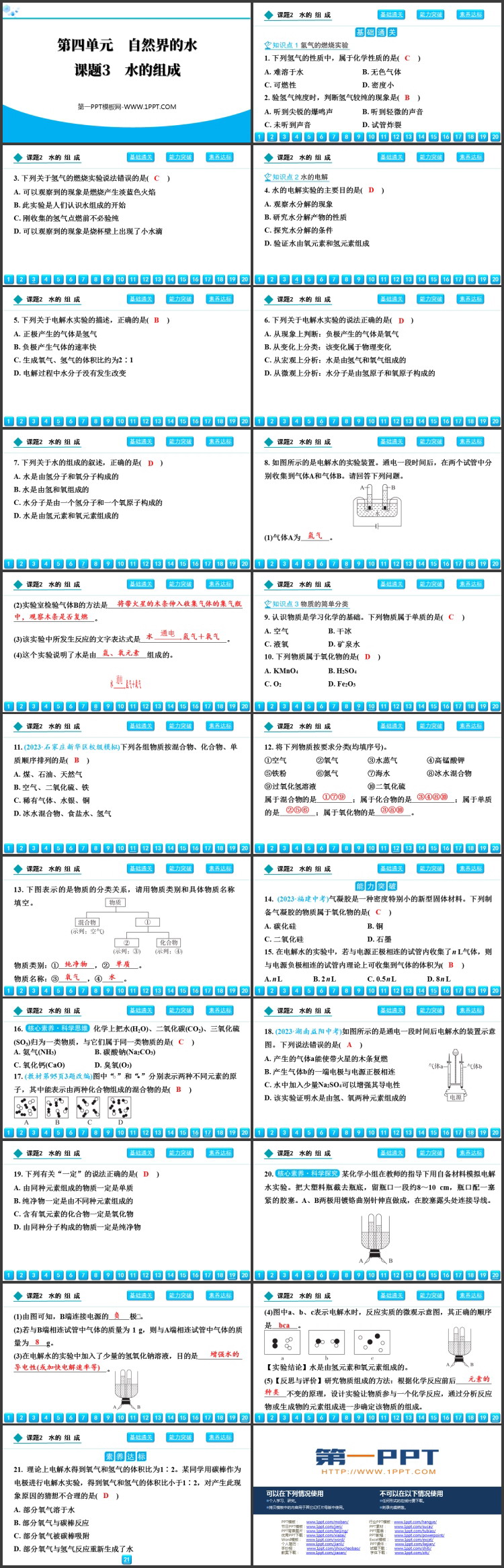 《水的组成》自然界的水PPT优秀课件