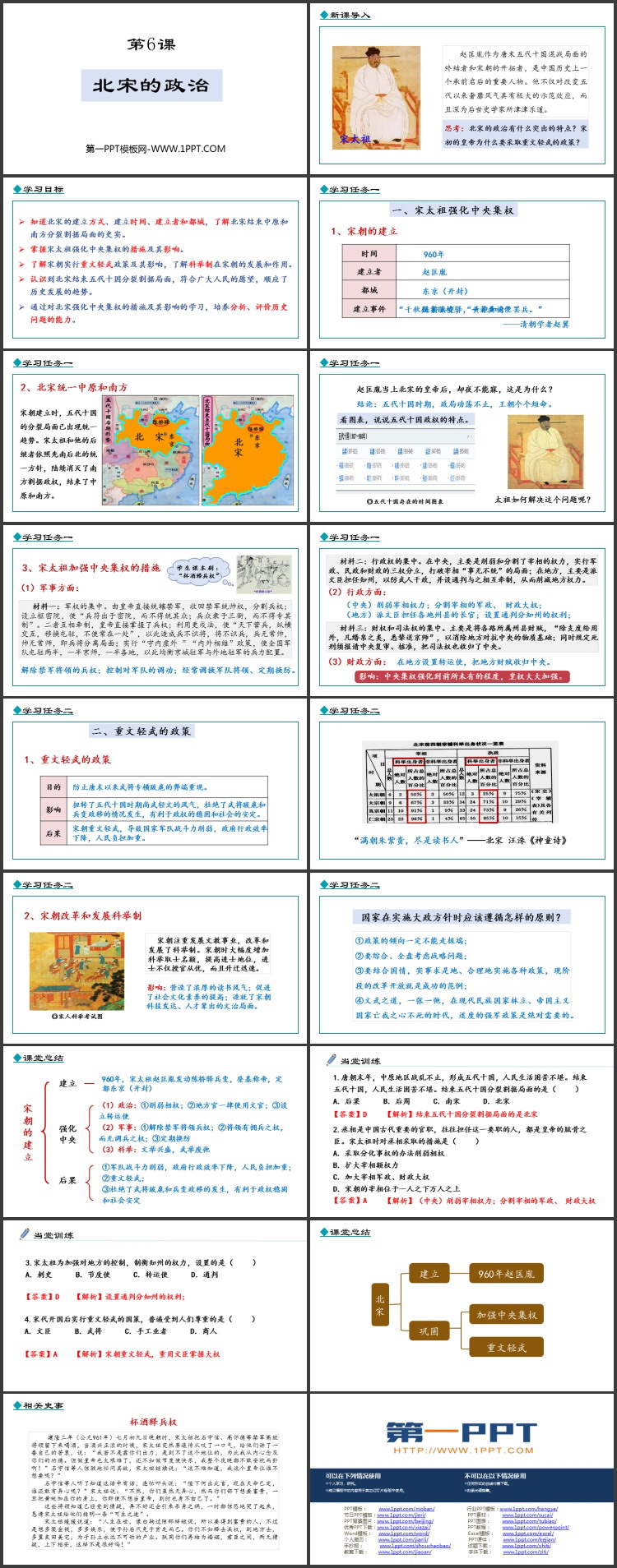 《北宋的政治》PPT优秀课件下载