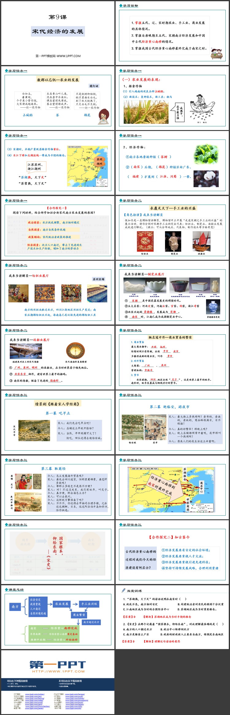 《宋代经济的发展》PPT优秀课件下载