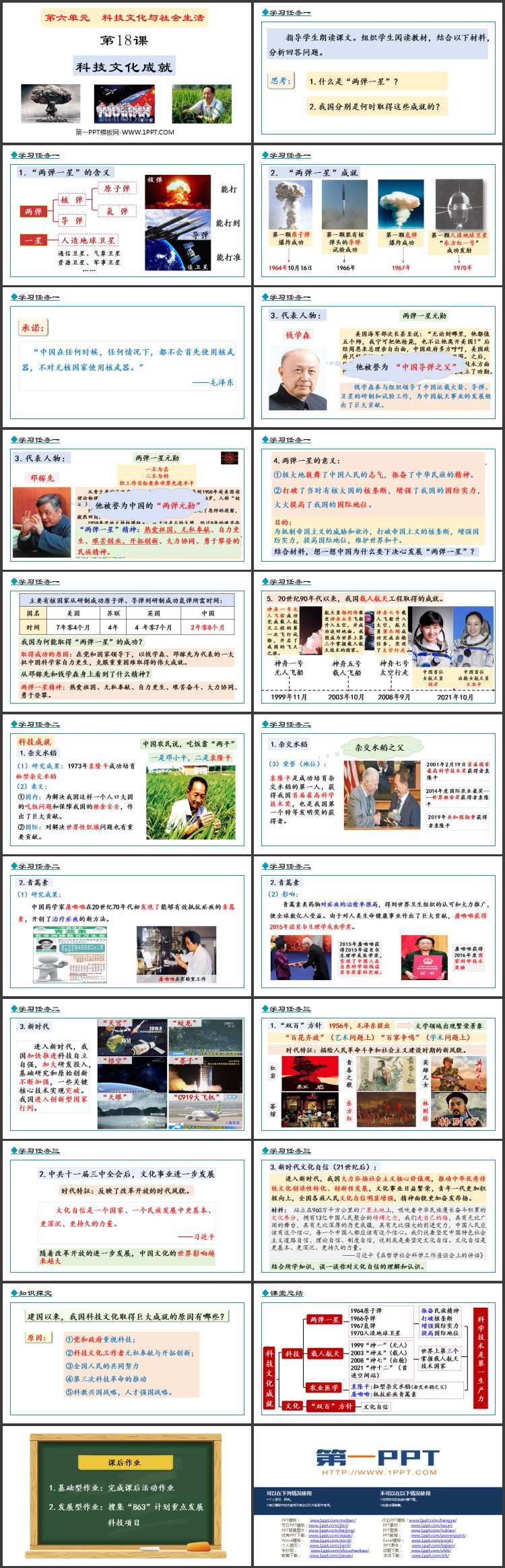 《科学技术的成就》PPT精品课件下载