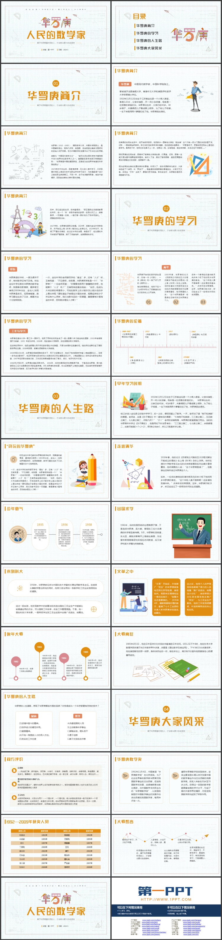 “人民的数学家”华罗庚人物介绍PPT下载