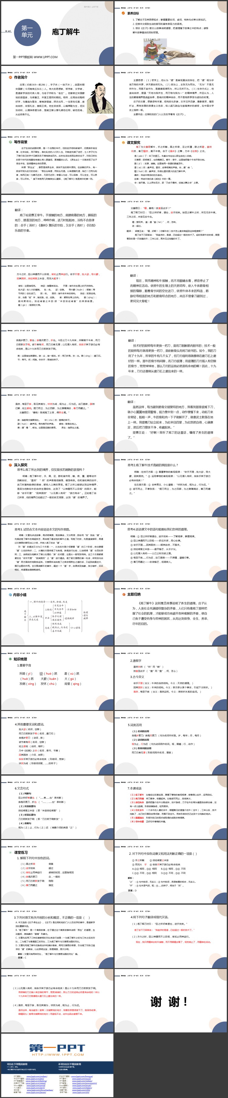 《庖丁解牛》PPT精品课件