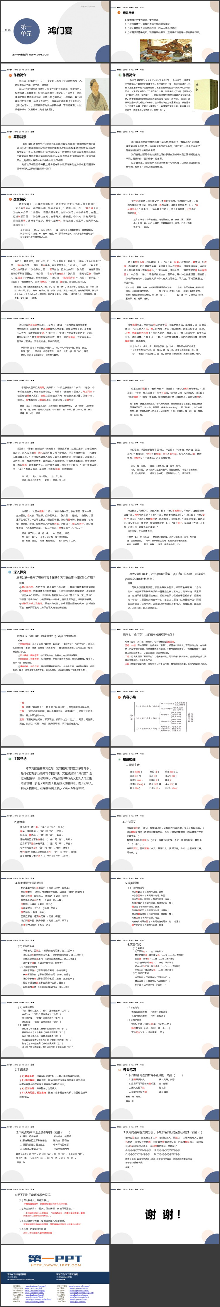 《鸿门宴》PPT精品课件