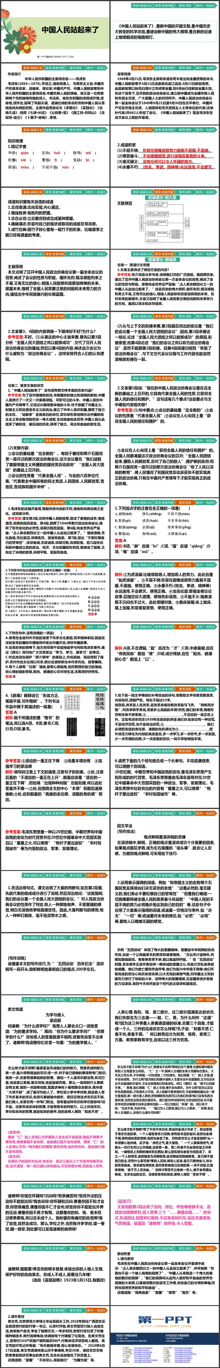 《中国人民站起来了》PPT精品课件
