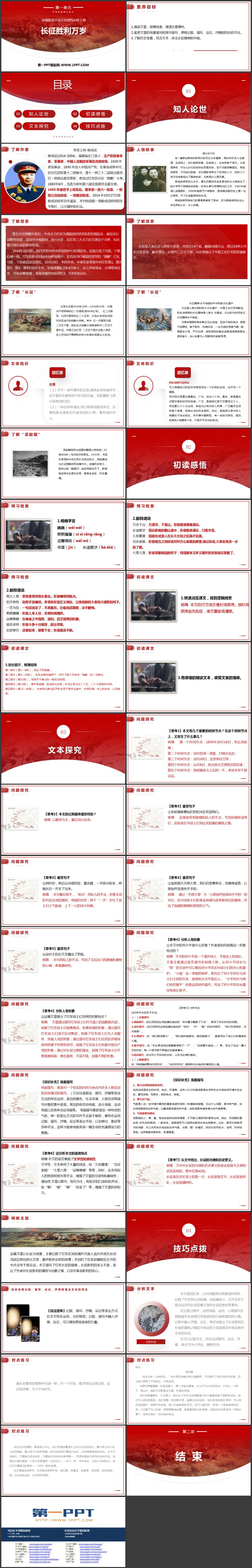 《长征胜利万岁》PPT免费下载