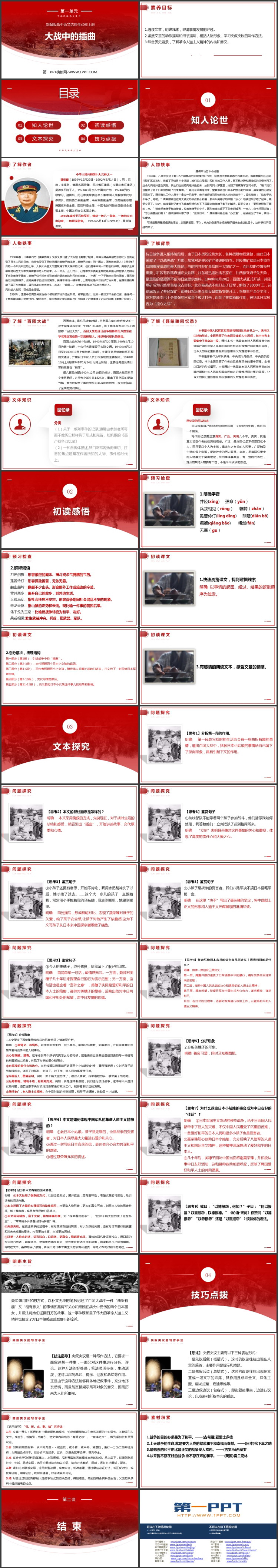《大战中的插曲》PPT优质课件