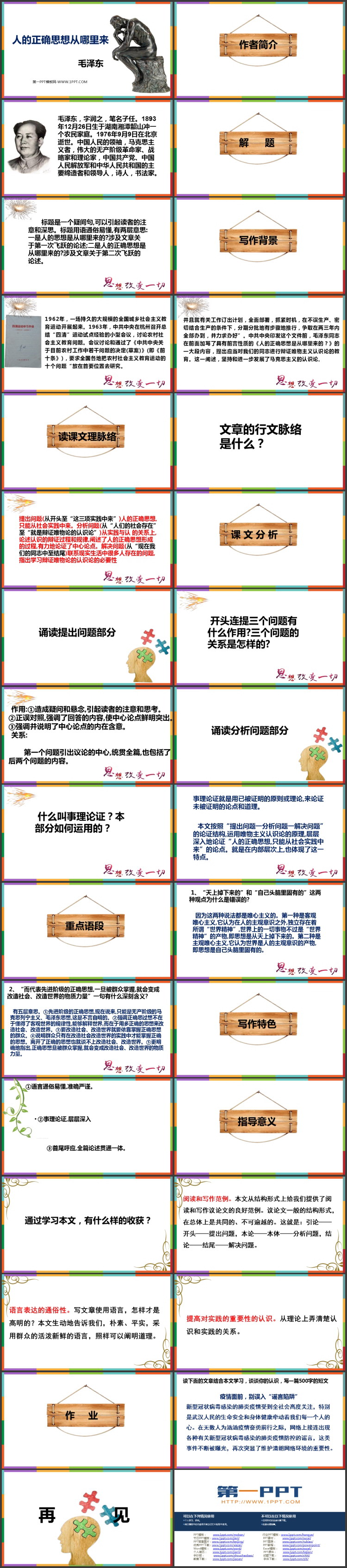 《人的正确思想是从哪里来的》PPT课件下载