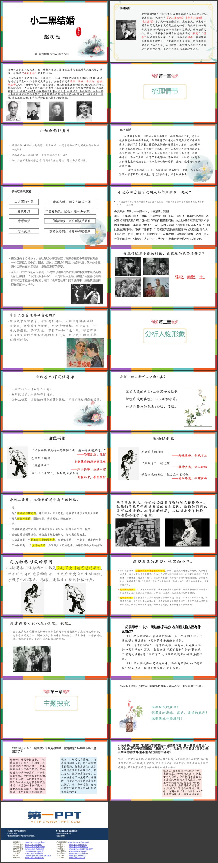 《小二黑结婚》PPT免费课件