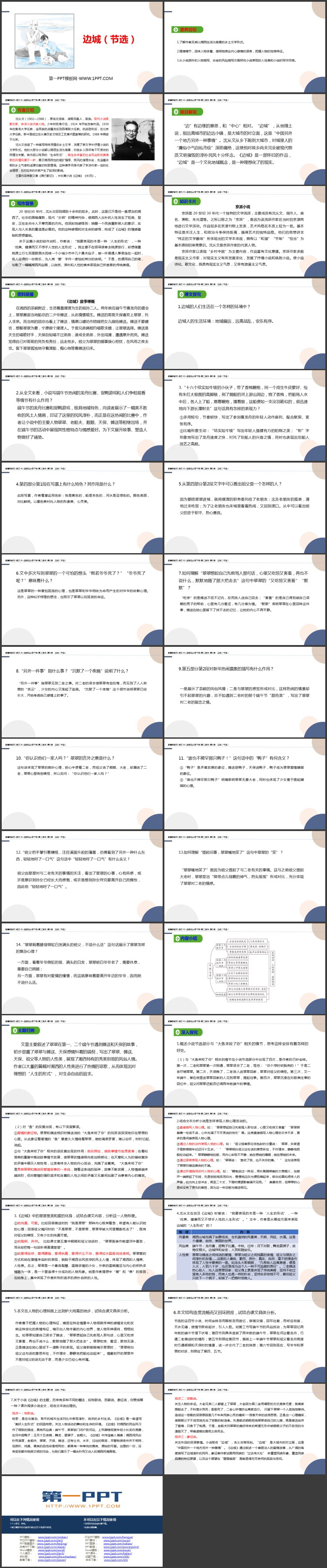 《边城》PPT精品课件