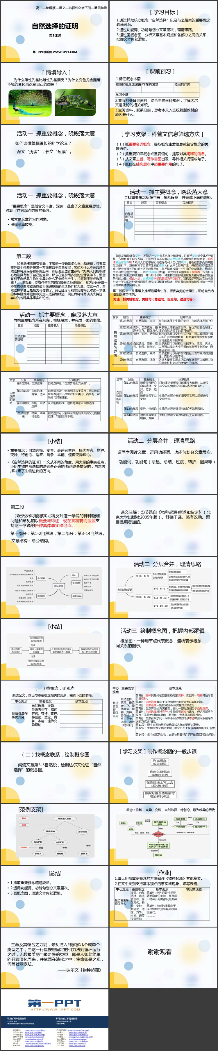 《自然选择的证明》PPT课件(第1课时)