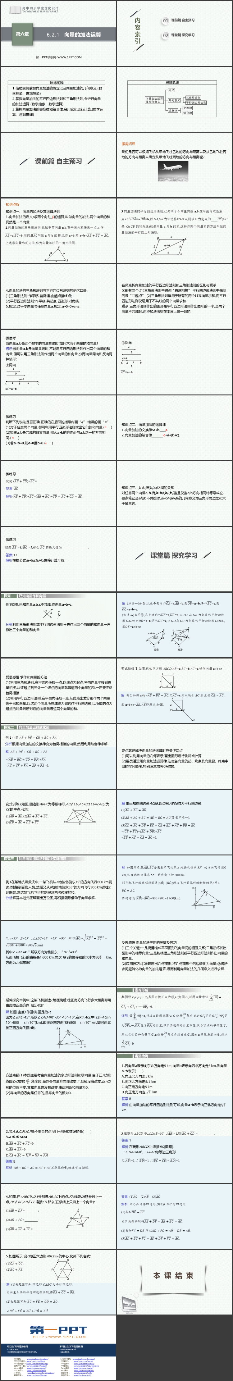 《向量的加法运算》平面向量及其应用PPT下载