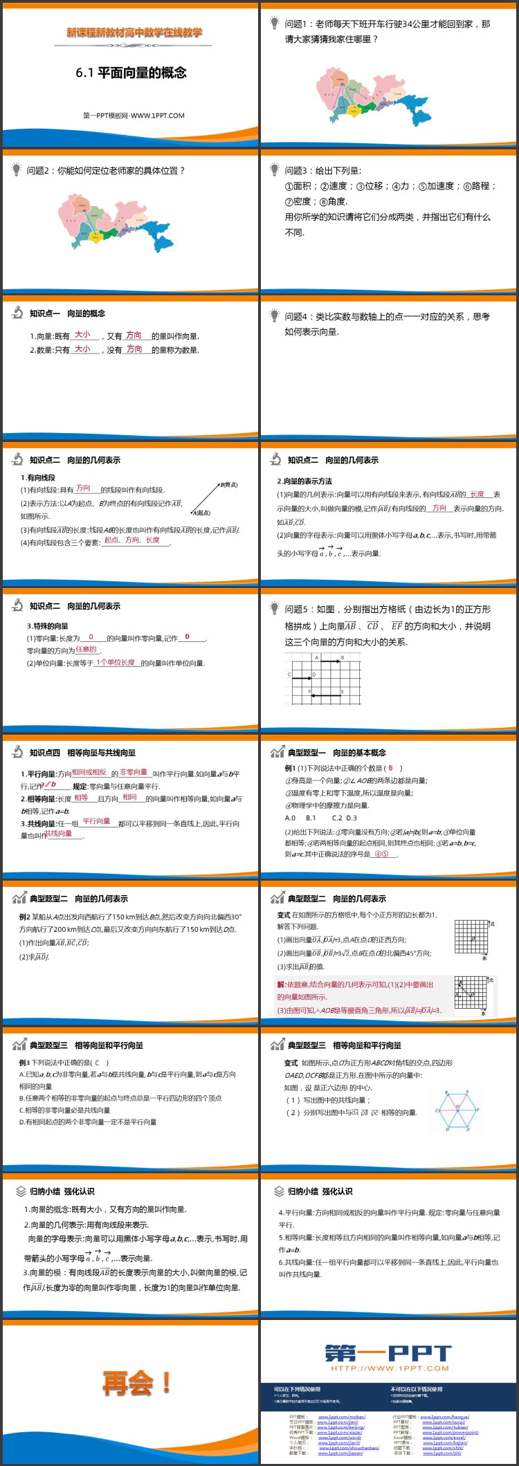 《平面向量的概念》平面向量及其应用PPT精品课件