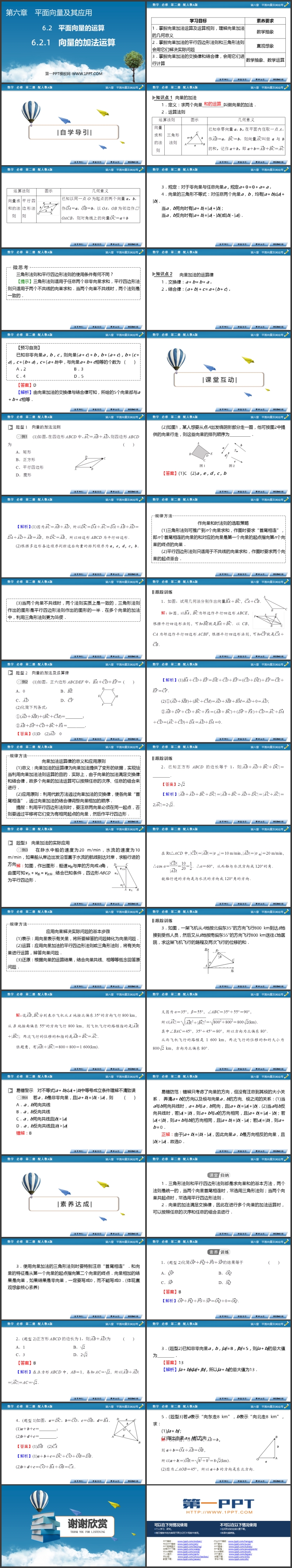 《向量的加法运算》平面向量及其应用PPT免费课件
