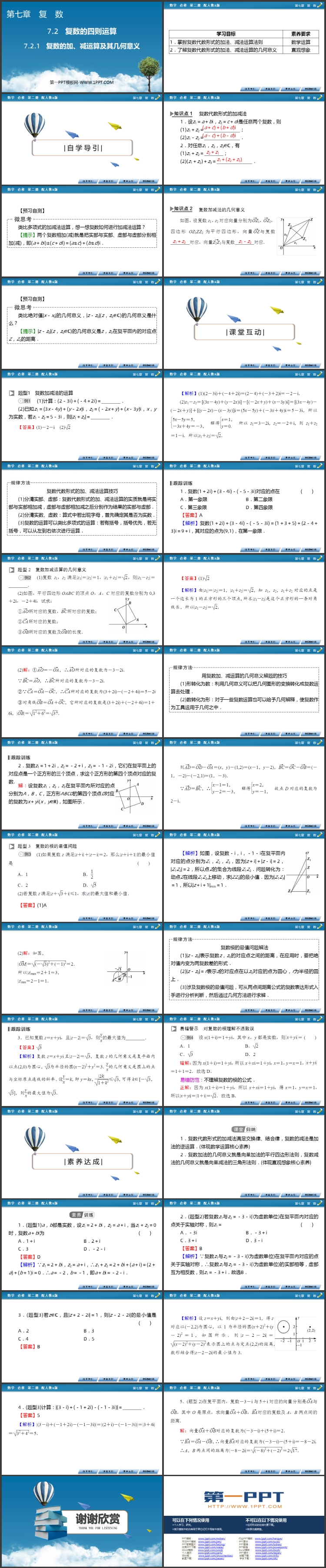 《复数的加、减运算及其几何意义》复数PPT课件下载