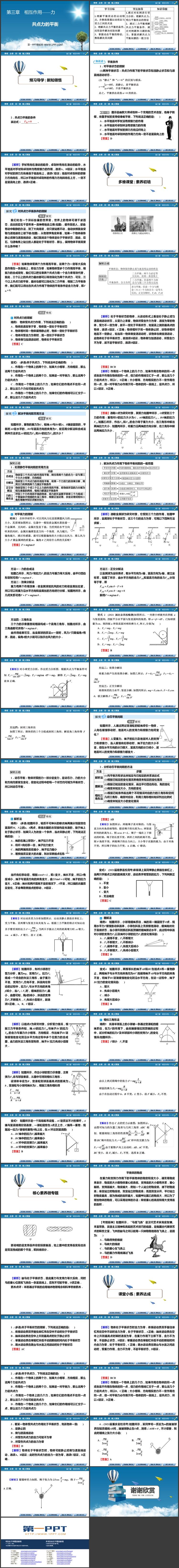 《共点力的平衡》相互作用——力PPT优秀课件