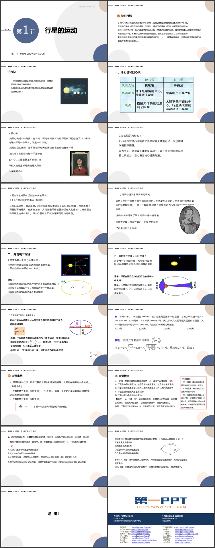《行星的运动》万有引力与宇宙航行PPT精品课件