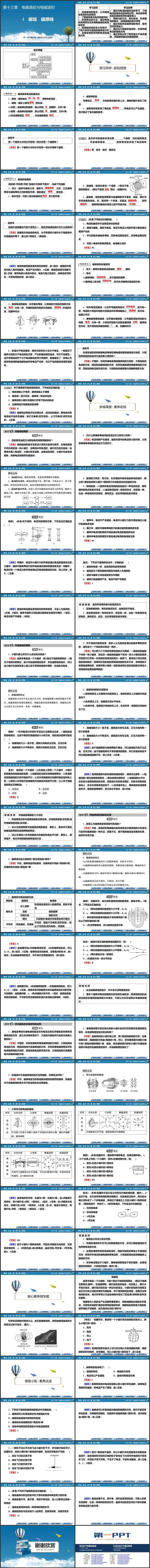 《磁场 磁感线》电磁感应与电磁波初步PPT教学课件