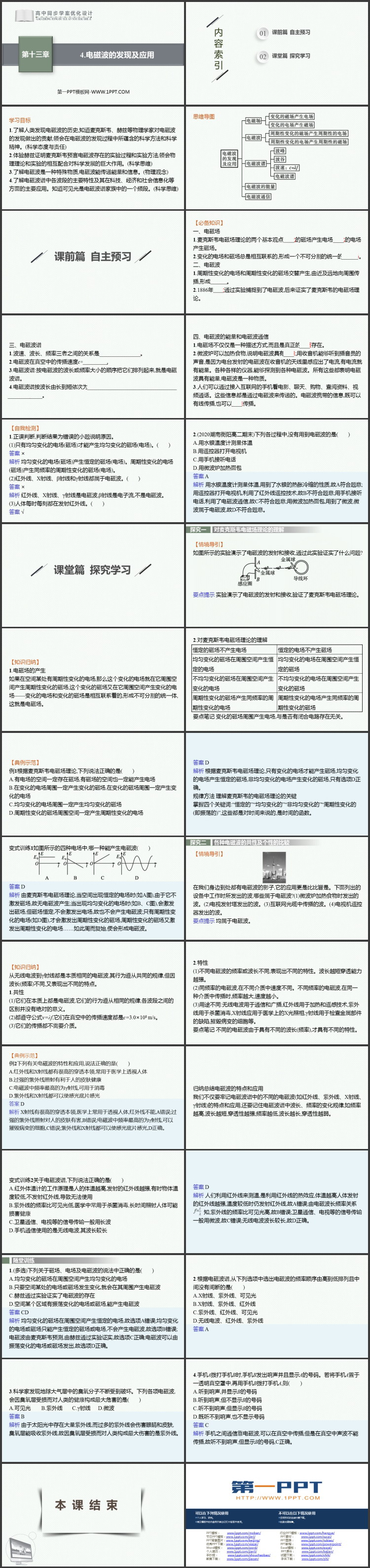 《电磁波的发现及应用》电磁感应与电磁波初步PPT课件下载