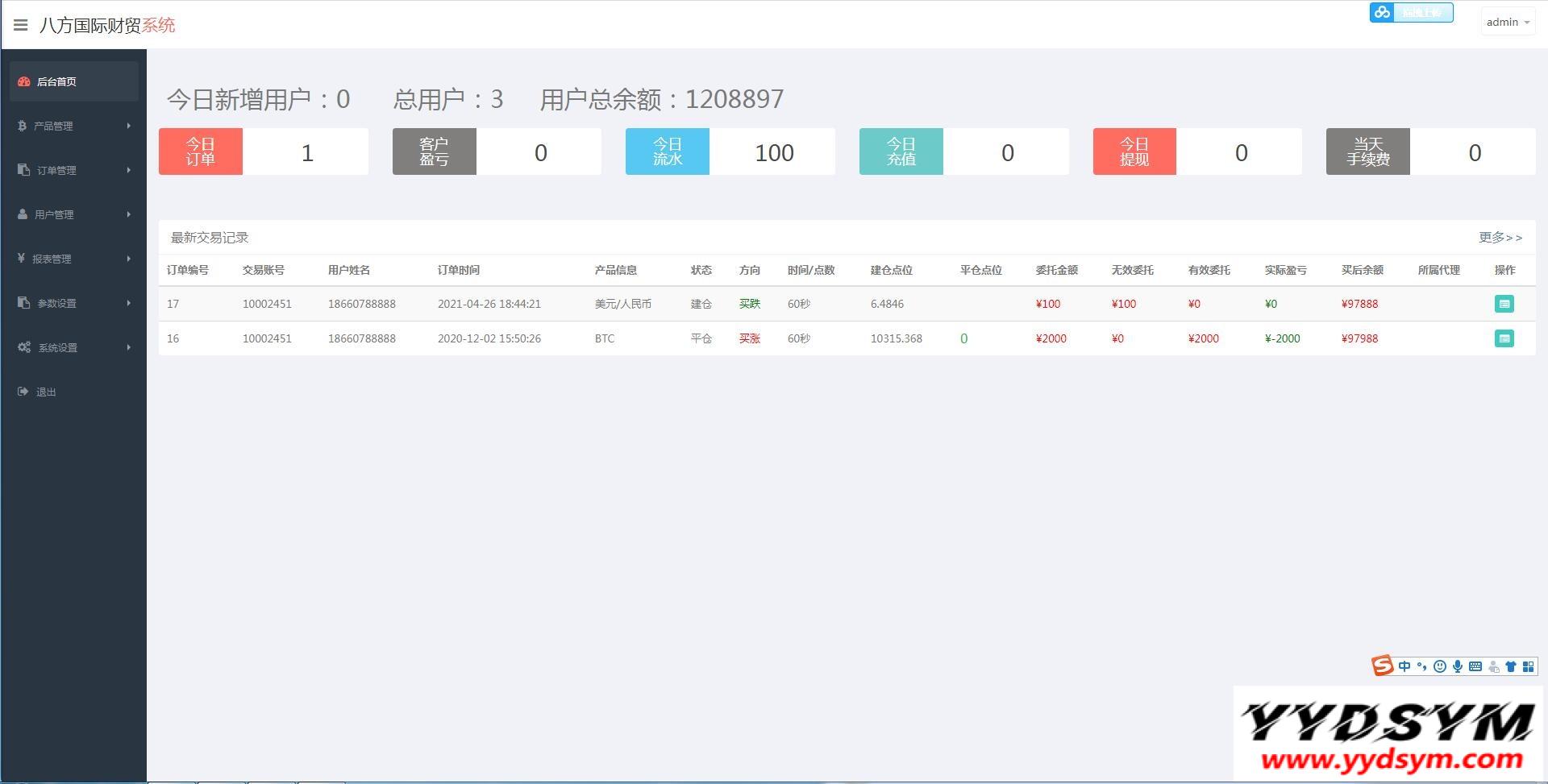 三种语言白色汇汇通微盘程序源码
