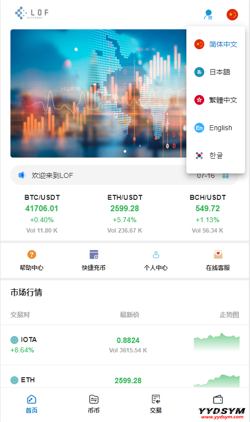 【区块链合约交易所源码】新币币交易所USDT秒合约杠杆C2C法币交易
